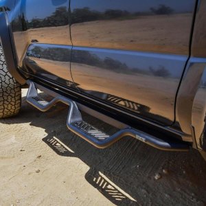 Toyota Tacoma Nerf Step Bars - Westin - Outlaw Drop - Textured Black - 2024+