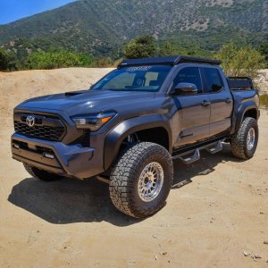 Toyota Tacoma Nerf Step Bars - Westin - Outlaw Drop - Textured Black - 2024+