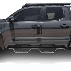 Toyota Tacoma Nerf Step Bars - Westin - Outlaw Drop - Textured Black - 2024+