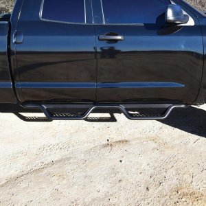 Toyota Tundra Nerf Step Bars - Westin - Outlaw Drop, Cab Length - Textured Black - `07-`21 Toyota Tundra Nerf Step Bars - Westin - Outlaw Drop, Cab Length - Textured Black - `07-`21