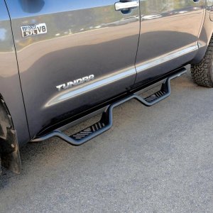 Toyota Tundra Nerf Step Bars - Westin - Outlaw Drop - Textured Black - `07-`21 Toyota Tundra Nerf Step Bars - Westin - Outlaw Drop - Textured Black - `07-`21