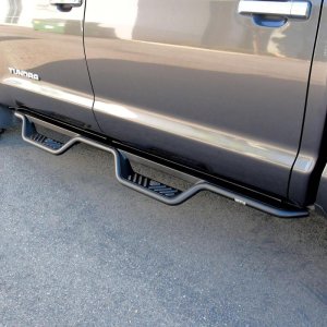 Toyota Tundra Nerf Step Bars - Westin - Outlaw Drop - Textured Black - `07-`21 Toyota Tundra Nerf Step Bars - Westin - Outlaw Drop - Textured Black - `07-`21