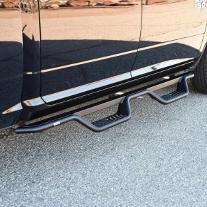 Ram 1500 Classic Nerf Step Bars - Cab Length - Westin - Outlaw Drop - Textured Black - `19-`23