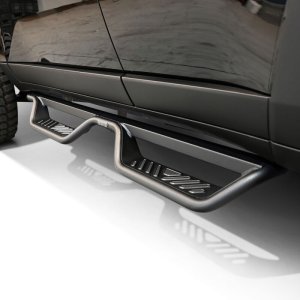 Toyota Land Cruiser Nerf Bars - Westin - Outlaw Drop - Textured Black - `24-`26