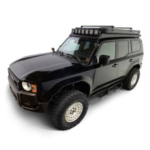 Toyota Land Cruiser Nerf Bars - Westin - Outlaw Drop - Textured Black - `24-`26