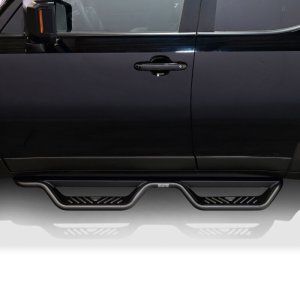 Toyota Land Cruiser Nerf Bars - Westin - Outlaw Drop - Textured Black - `24-`26