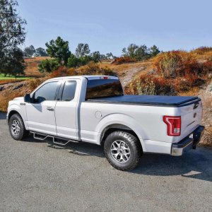 Ford F-150 Nerf Bars - Westin - Outlaw Drop - Textured Black - `15-`26
