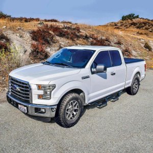 Ford F-350 Nerf Bars - Westin - Outlaw Drop - Textured Black - `17-`26