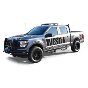 Ford F-250 Nerf Step Bars - Westin - Outlaw Drop - Textured Black - `17-`22