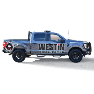 Ford F-350 Nerf Step Bars - Westin - Outlaw Drop - Textured Black - `17-`22 Ford F-350 Nerf Step Bars - Westin - Outlaw Drop - Textured Black - `17-`22