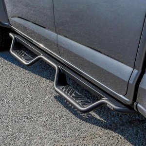 Chevrolet Colorado Nerf Step Bars - Westin - Outlaw Drop - Textured Black - `15-`22