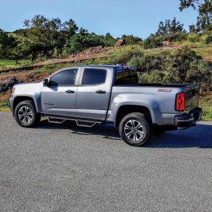 Chevrolet Colorado Nerf Step Bars - Westin - Outlaw Drop - Textured Black - `15-`22