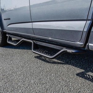 Chevrolet Colorado Nerf Step Bars - Westin - Outlaw Drop - Textured Black - `15-`22