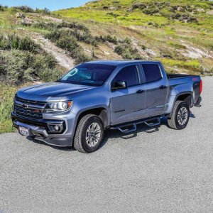 GMC Canyon Nerf Step Bars - Westin - Outlaw Drop - Textured Black - `15-`22