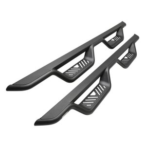 Chevrolet Silverado 1500 Nerf Step Bars - Cab Length - Westin - Outlaw Drop - Textured Black - `19-`22