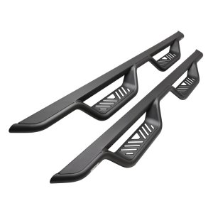 GMC Sierra Nerf Step Bars - Cab Length - Westin - Outlaw Drop - Textured Black - `19-`22