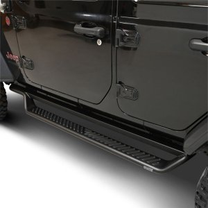 Jeep Wrangler Running Boards - Westin - Outlaw Drop - Textured Black - `18-`26