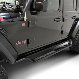Jeep Wrangler Running Boards - Westin - Outlaw Drop - Textured Black - `18-`26