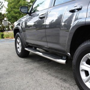 Toyota 4Runner Nerf Bars - Westin - PRO TRAXX 4 Oval - Polished Stainless Steel - `14-`17
