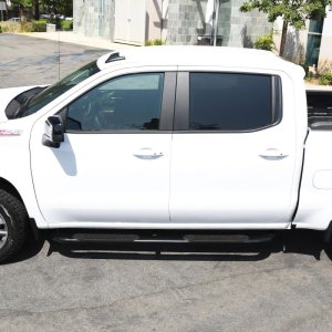 Chevrolet Silverado 1500 Crew Cab Nerf Bars - Westin - Platinum 4 - Black - 2019
