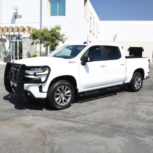 GMC Sierra 1500 Crew Cab Nerf Bars - Westin - Platinum 4 - Black - 2019
