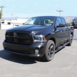 Dodge 1500 Nerf Bars - Westin - PRO TRAXX 5 Oval Wheel to Wheel - Black - `09-`18