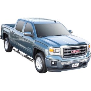 Chevrolet Silverado 1500 Nerf Bars - Westin - PRO TRAXX 5 Oval Wheel to Wheel - Stainless Steel - `07-`18