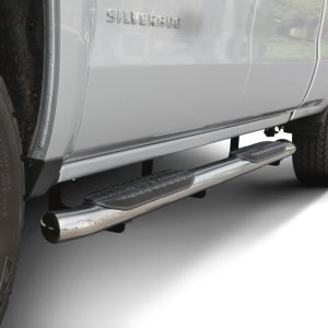 Chevrolet Silverado 1500 Nerf Bars - Westin - PRO TRAXX 5 - Polished Stainless Steel - `14-`18