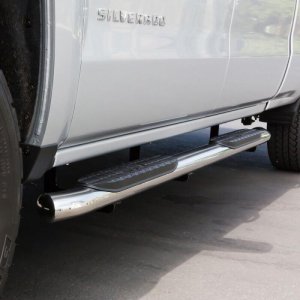 Chevrolet Silverado 1500 Nerf Bars - Westin - PRO TRAXX 5 - Polished Stainless Steel - `14-`18
