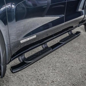 Chevrolet Silverado Nerf Bars - Westin - PRO TRAXX 5 Oval - Black - `19-`20