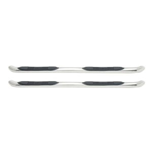 Toyota Tundra CrewMax Nerf Bars - Dual Step Pad - Westin - E-Series 3 - Polished Stainless Steel - `07-`18