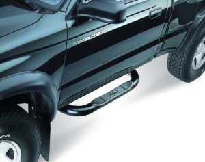 Toyota Tacoma Nerf Bars - Westin - Signature 3 Round - Black - `95-`04
