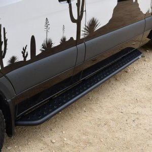 Mercedes-Benz Sprinter Nerf Bars - Westin - Outlaw - Textured Black - `07-`23