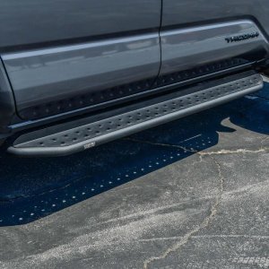 Toyota Tacoma Running Boards - Side - Westin - Outlaw - Textured Black - 2024+