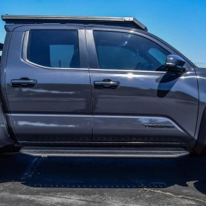 Toyota Tacoma Running Boards - Side - Westin - Outlaw - Textured Black - 2024+