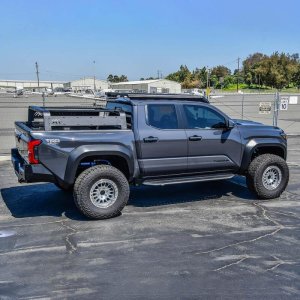 Toyota Tacoma Running Boards - Side - Westin - Outlaw - Textured Black - 2024+
