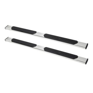 GMC Sierra 1500 Crew Cab Nerf Bars - Westin - R5 with 5 inch wide step area - Stainless Steel - `19-`27