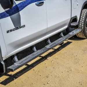 Chevrolet Silverado 2500 Nerf Bars - Wheel-to-Wheel - Westin - R5 M-Series XD - Textured Black - 2020 Chevrolet Silverado 2500 Nerf Bars - Wheel-to-Wheel - Westin - R5 M-Series XD - Textured Black - 2020