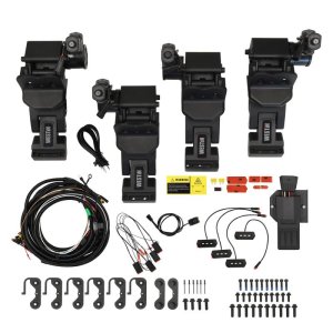 Toyota Tundra Running Boards - Westin - Pro-e Power, Electric Deploy/Retract, 6 in Aluminum, LED Lighting - Textured Black - `07-`21