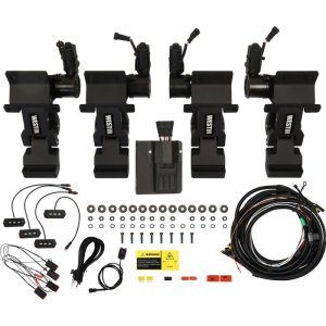 Ford F-150 Running Boards - Westin - Pro-e Power (Electric), 6 in. Aluminum with LED Lighting - Textured Black - `15-`25