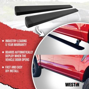 GMC Sierra Running Boards - Westin - Pro-e Power Electric - Textured Black - `19-`25