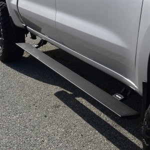 Chevrolet Silverado 3500 Running Boards - Westin - Pro-e Electric, 6-inch Wide Aluminum - Textured Black - `20-`23
