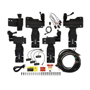 Toyota Tundra Running Boards - Westin - Pro-e Power, Electric, 6 in. Wide Aluminum with LED Lights - Textured Black - `22-`23