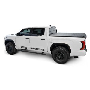 Toyota Tundra Running Boards - Westin - Pro-e Power, Electric, 6 in. Wide Aluminum with LED Lights - Textured Black - `22-`23