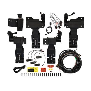 Toyota Tundra Running Boards - Westin - Pro-e Power, Electric, 6 in. Wide Aluminum with LED Lights - Textured Black - `22-`23