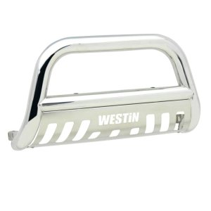 Chevrolet Silverado Bull Bars - Front - Westin - E-Series - Polished Stainless Steel - `01-`07
