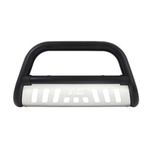 Toyota 4Runner Bull Bar - Front - Westin - Ultimate, 3 in. Diameter, Black Steel, w/Stainless Steel Skid Plate - Black - `10-`17