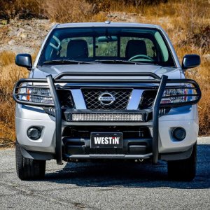 Nissan Frontier Grille Guard - Front - Westin - Sportsman X - Textured Black - `12-`20 Nissan Frontier Grille Guard - Front - Westin - Sportsman X - Textured Black - `12-`20
