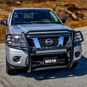 Nissan Frontier Grille Guard - Front - Westin - Sportsman X - Textured Black - `12-`20 Nissan Frontier Grille Guard - Front - Westin - Sportsman X - Textured Black - `12-`20