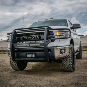 Toyota Tundra Grille Guard - Westin - Sportsman X - Textured Black - `14-`20 Toyota Tundra Grille Guard - Westin - Sportsman X - Textured Black - `14-`20